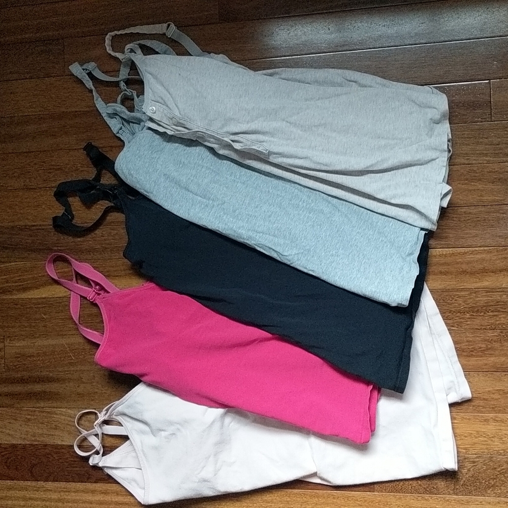 Bundle of 5 nursing tanks